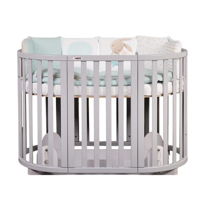 Patut bebe rotundoval Maribelle 9 in 1 gri